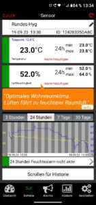 Hygrometern - innen außen Vergleich: Cosy Radar Weatherhub von TFA Dostmann gute Hygrometer zum Luftfeuchtigkeit messen und Schimmelschutz