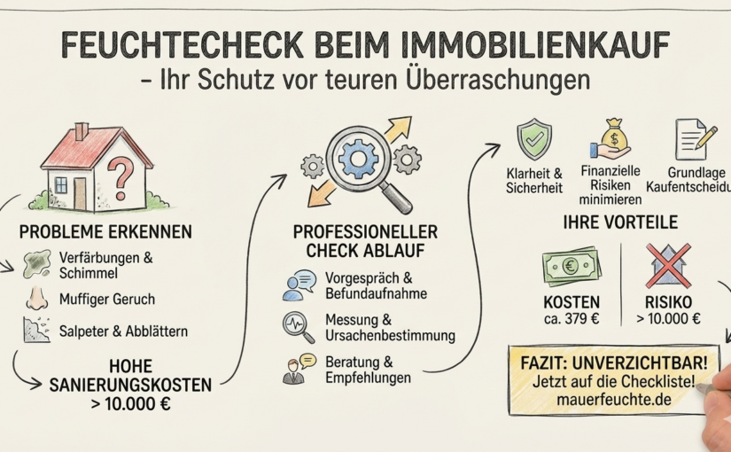 Feuchtecheck vor Immobilienkauf - Angebot von Gutachter Dieter Stahl Baubiologe IBN, Großraum Köln Bonn Rheinland
